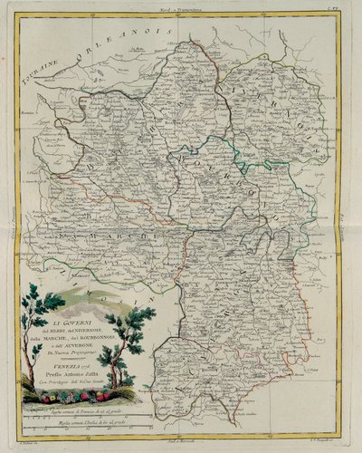 Governances of Berri, Nivernois, Marche, Bourbon and Auvergne by G. Zuliani