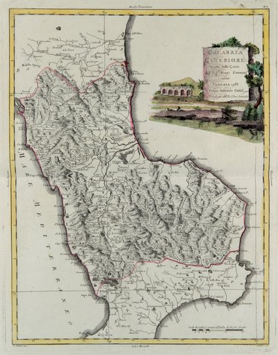 Hither Calabria, engraving by G. Zuliani from 