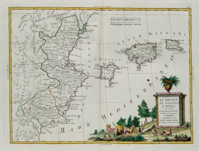 Kingdoms of Valencia and Murcia with the Baleari and Pitiuse Islands by G. Zuliani