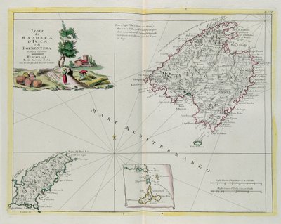 The Islands of Majorca, Ivica and Formentera, Engraving by G. Zuliani from Tome I of the "Newest Atlas" by G. Zuliani