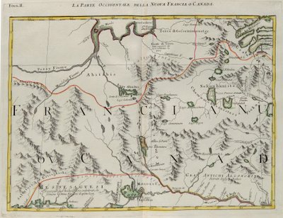The Western Part of New France or Canada, Engraving by G. Zuliani by G. Zuliani
