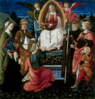 The Madonna of the Belt with Saints by G. da and Filippi, C. Carpi