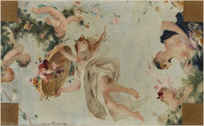Sketch for the Salle des Fêtes at the Hôtel de Ville de Paris: The Flowers by Gabriel Joseph Marie Augustin Ferrier