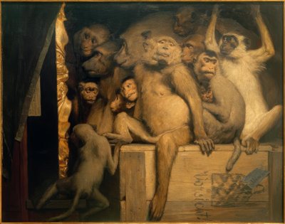 Monkeys as Art Critics by Gabriel Cornelius Ritter von Max