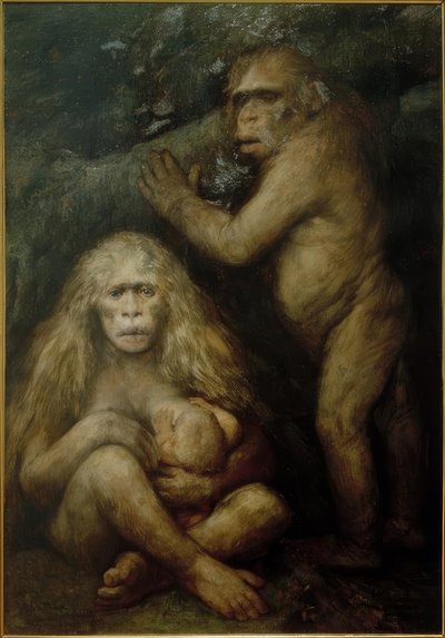 Pithecanthropus Alalus by Gabriel Cornelius Ritter von Max