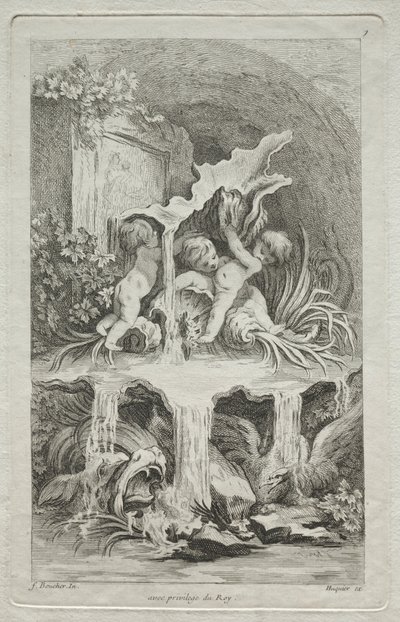 Book of Fountains: No. 7 by Gabriel Huquier