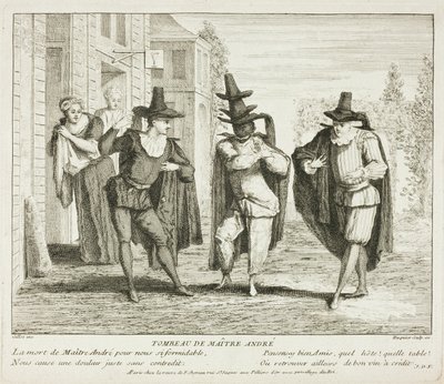 Plate from Book of Comic Scenes by Gabriel Huquier