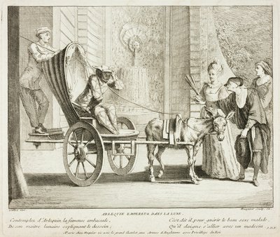 Plate from Book of Comic Scenes by Gabriel Huquier