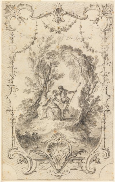 The Eager Shepherd (Preparatory drawing for plate 247 in L
