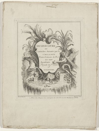 Title Page Second Book of Cartouches by Gabriel Huquier