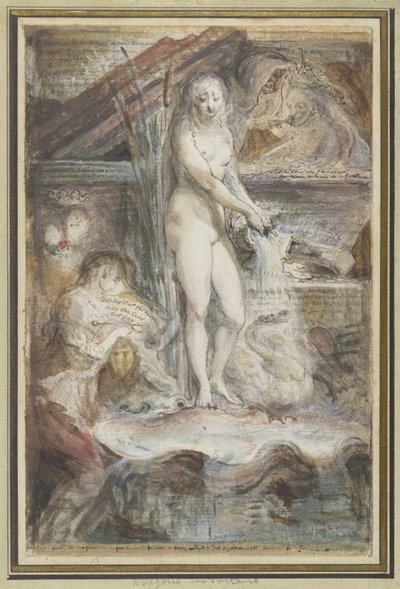 Allegory on the Death of Voltaire by Gabriel Jacques de Saint Aubin
