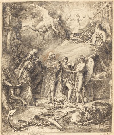 Allegory on the Marriage of the Count of Provence by Gabriel Jacques de Saint Aubin