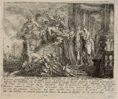 Allegory on the Convalescence of the Dauphin by Gabriel Jacques de Saint Aubin