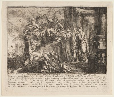 Allegory on the Convalescence of the Dauphin by Gabriel Jacques de Saint Aubin