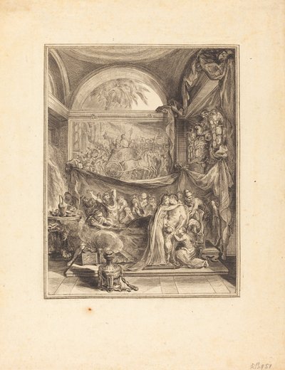 The Death of Germanicus by Gabriel Jacques de Saint Aubin
