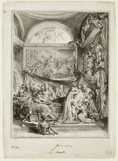 The Death of Germanicus, from the Spectacle of Roman History by Gabriel Jacques de Saint Aubin