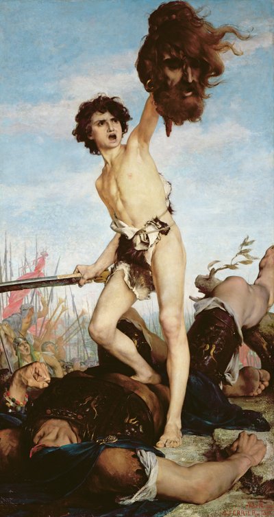 David Victorious Over Goliath, 1876 by Gabriel Joseph Marie Augustin Ferrier
