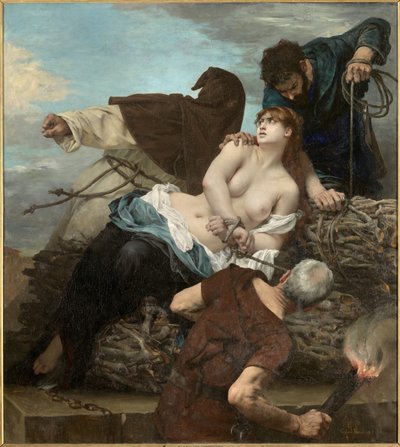 Scene of the Inquisition in Spain by Gabriel Joseph Marie Augustin Ferrier