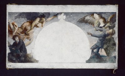 Sketch for the painting of the monument to the dead of the 1870 war at the Lycée Chaptal, circa 1879 by Gabriel Joseph Marie Augustin Ferrier