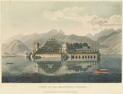 View of the Beautiful Island (Isola Bella, Lago Maggiore), Before 1820 by Gabriel L. and Lory Mathias G.  Lory
