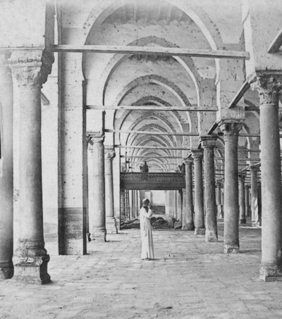 Colonnade, Cairo, Egypt, late 19th or early 20th century by Gabriel Lekegian