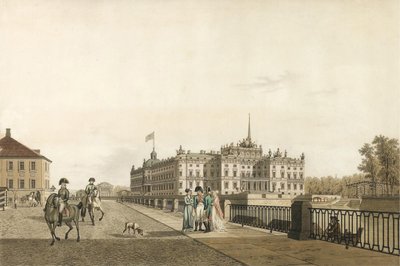 View of the Mikhailovsky Palace by Gabriel Ludwig Lory the Elder