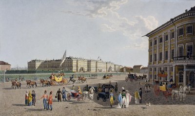 View of the Palace Square from the Nevsky Prospekt by Gabriel Ludwig Lory the Elder