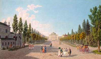 View of the Pavlovsk Palace from the Park by Gabriel Ludwig Lory the Elder