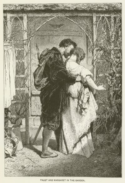 Faust and Margaret in the Garden by Gabriel Max