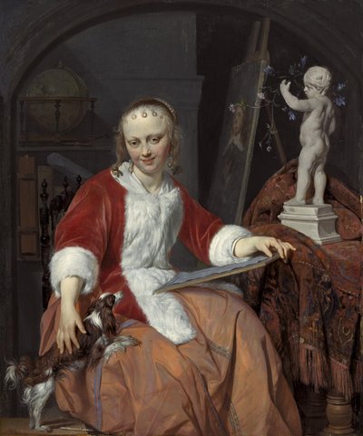Portrait of Isabella de Wolff by Gabriel Metsu