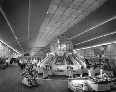 Illuminated Globe of Cel-O-Glass in the Hall of Agriculture at the New York World