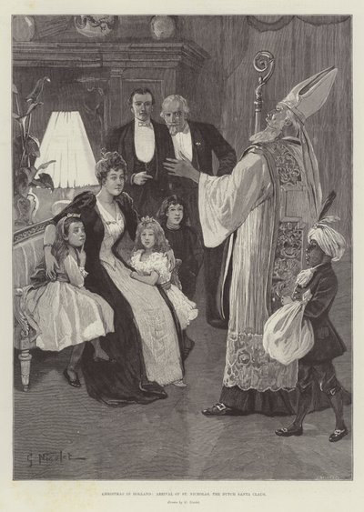 Christmas in Holland, Arrival of St Nicholas by Gabriel Nicolet