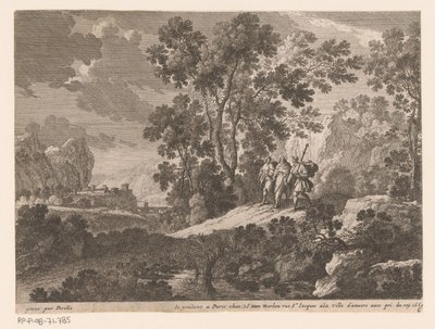 Christ and the Disciples at Emmaus (Landscapes with Scenes from the Life of Christ) by Gabriel Perelle