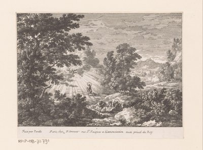 Christ in the Garden of Gethsemane (Landscapes with Biblical Scenes) by Gabriel Perelle
