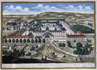 Saint Louis Hospital founded by King Henry the Great by Gabriel Perelle