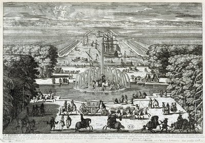 The Apollo basin in the gardens of the castle of Versailles - by Perelle, late 17th century by Gabriel Perelle