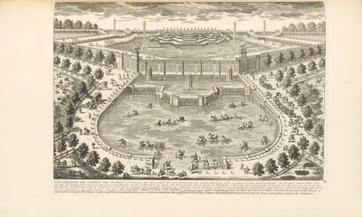 The Extremity of the Garden of Marly, from Les Delices de Versailles et des Maisons Royales by Charles-Antoine Jombert, 1766 by Gabriel Perelle