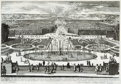 The Latona basin in the gardens of the castle of Versailles - by Perelle, late 17th century by Gabriel Perelle