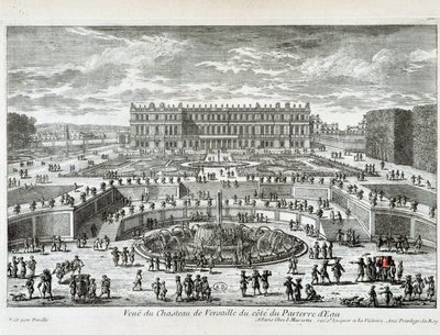 View of the Chateau de Versailles from the side of the waterbed - by Perelle, late 17th century by Gabriel Perelle
