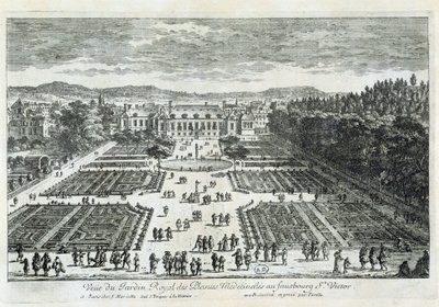 View of the Jardin des Plantes in the 17th century, by Perelle by Gabriel Perelle