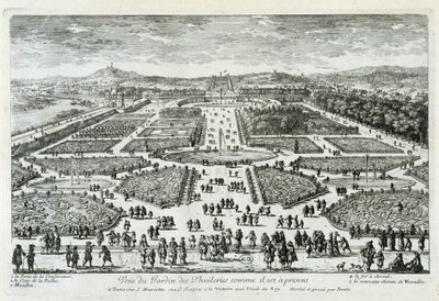 View of the Tuileries Garden as it is now - engraving by Perelle, end 17th century by Gabriel Perelle