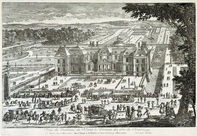 View of the Castle of Vaux Le Visomte (Vaux-Le-Vicomte) from the Entrance Side - by Perelle, Late 17th Century by Gabriel Perelle