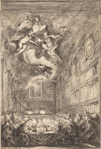 A Conference of Lawyers, 1776 by Gabriel de Saint Aubin