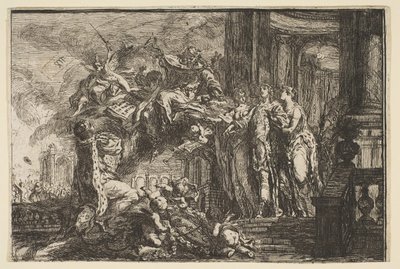 Allegory on the Recovery of the Dauphin by Gabriel de Saint Aubin