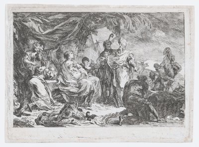 Laban Searching for his Household Gods, ca. 1753 by Gabriel de Saint Aubin