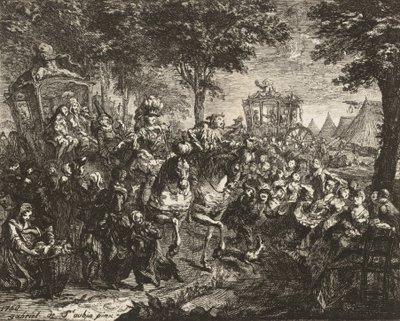 View of the Fair at Beson by Gabriel de Saint Aubin
