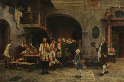 Emperor Joseph II as a Boy with the Invalids in Vienna by Gabriel von Hackl
