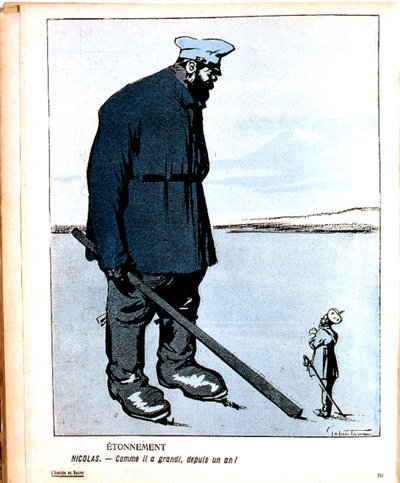 Nicholas II Tsar of Russia from 1894 by Gabriele (1865 1937) Galantara