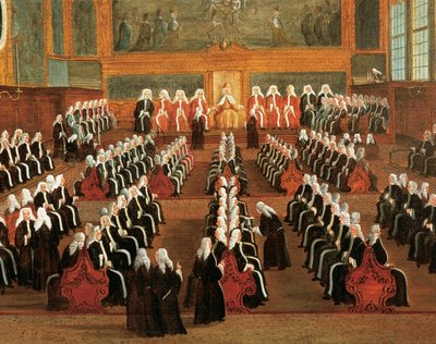 Board of Pregadi in Ducal Palace (Detail) by Gabriele Bella