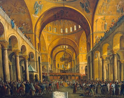 Doge is shown to people in San Marco